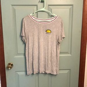 *sold* AE Soft and Sexy embroidered Taco Tee